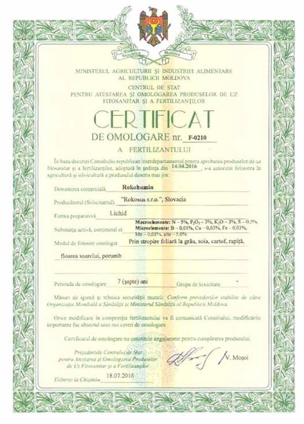 MOLDOVIA ROKOHUMIN